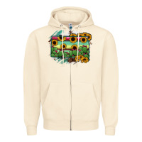 Sandshell south Dakota State Map Zipper Hoodie - RanaPortraitStore