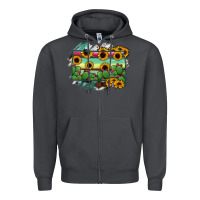 Smoke south Dakota State Map Zipper Hoodie - RanaPortraitStore