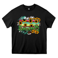 Black south Dakota State Map Heavy Core Tee - RanaPortraitStore
