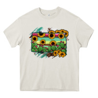 Cream south Dakota State Map Heavy Core Tee - RanaPortraitStore