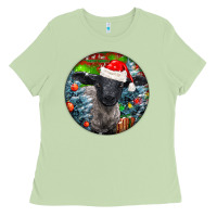 Matcha christmas suffolk baby sheep ornament Ladies Tee - LillyAllenDesigns