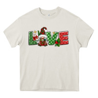 Cream love christmas gnome Heavy Core Tee - BundleAndBundleShop