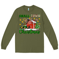 Army Green Small Town Christmas Long Sleeve Tee - Artiststas