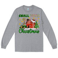 Heather Grey Small Town Christmas Long Sleeve Tee - Artiststas