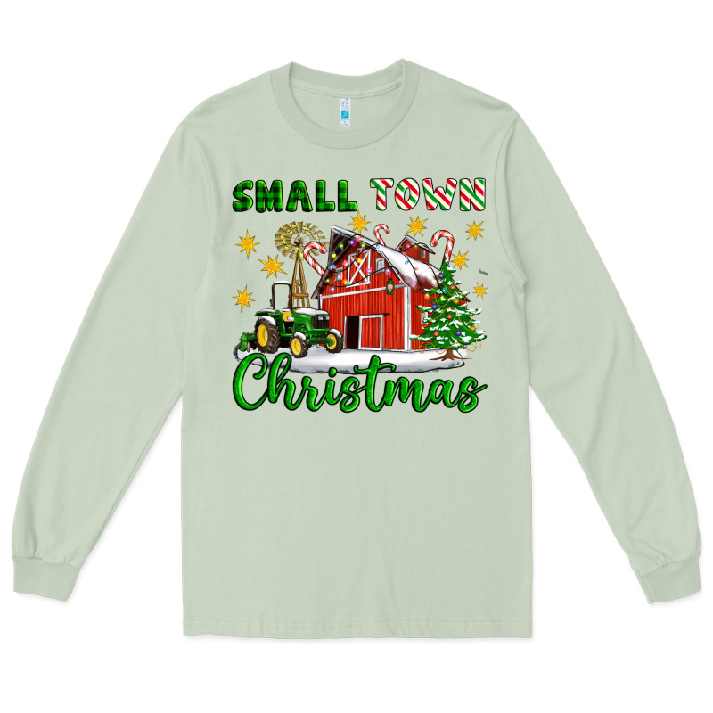 Small Town Christmas Long Sleeve Tee by Artiststas | Teevron