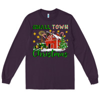 Plum Small Town Christmas Long Sleeve Tee - Artiststas