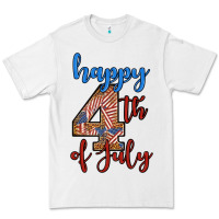 White happy 4th of july Premium Tee - BundleAndBundleShop