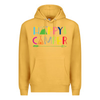 Mustard camping arrow camper happy summer camp camping kids 635 Premium Hoodie - baoMotion