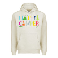 Oatmeal Heather camping arrow camper happy summer camp camping kids 635 Premium Hoodie - baoMotion