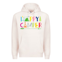 Pale Pink camping arrow camper happy summer camp camping kids 635 Premium Hoodie - baoMotion