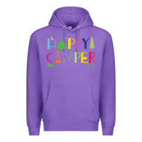 Purple camping arrow camper happy summer camp camping kids 635 Premium Hoodie - baoMotion