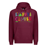 Burgundy camping arrow camper happy summer camp camping kids 635 Premium Hoodie - baoMotion