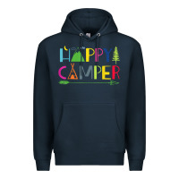 Navy camping arrow camper happy summer camp camping kids 635 Premium Hoodie - baoMotion
