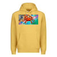 Antique Gold crab license plate Premium Hoodie - BarkalooDesign