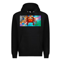 Black crab license plate Premium Hoodie - BarkalooDesign