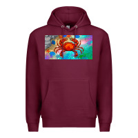 Burgundy crab license plate Premium Hoodie - BarkalooDesign
