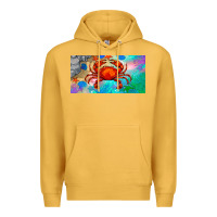 Mustard crab license plate Premium Hoodie - BarkalooDesign