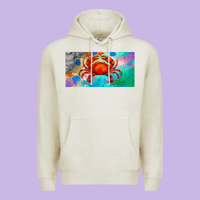 Crab License Plate Premium Hoodie Designed By Barkaloodesign