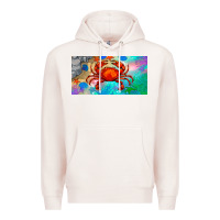 Pale Pink crab license plate Premium Hoodie - BarkalooDesign