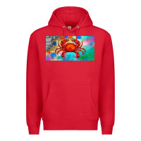 Red crab license plate Premium Hoodie - BarkalooDesign