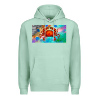 Seafoam crab license plate Premium Hoodie - BarkalooDesign