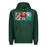 Sports Green crab license plate Premium Hoodie - BarkalooDesign