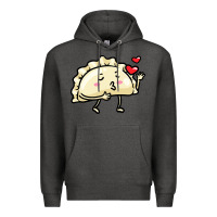 Charcoal Heather pierogi lovers t  shirt pierogi kawaii emoticon polish food dyngus day Premium Hoodie - baoMotion