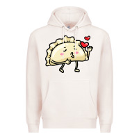 Pale Pink pierogi lovers t  shirt pierogi kawaii emoticon polish food dyngus day Premium Hoodie - baoMotion