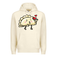 Sandshell pierogi lovers t  shirt pierogi kawaii emoticon polish food dyngus day Premium Hoodie - baoMotion