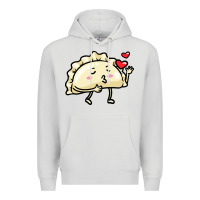 Dove Grey pierogi lovers t  shirt pierogi kawaii emoticon polish food dyngus day Premium Hoodie - baoMotion