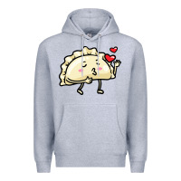 Heather Grey pierogi lovers t  shirt pierogi kawaii emoticon polish food dyngus day Premium Hoodie - baoMotion
