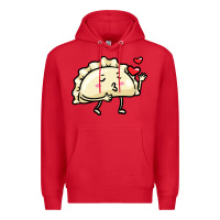 Red pierogi lovers t  shirt pierogi kawaii emoticon polish food dyngus day Premium Hoodie - baoMotion