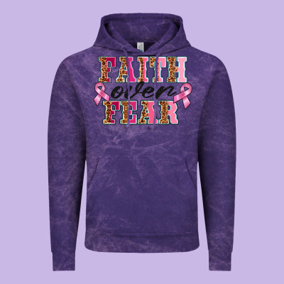 Faıth Over Fear Vintage Hoodie Designed By Barkaloodesign