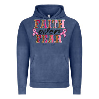 Vintage Denim faıth over fear Vintage Hoodie - BarkalooDesign