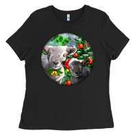 Christmas Southdown Baby Sheeps Ladies Tee | Teevron