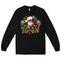 Black Santa skeleton christmas Long Sleeve Tee - Artiststas