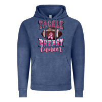 Vintage Denim tackle breast cancer Vintage Hoodie - BarkalooDesign
