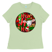 Ho Ho Ho Merino Wool Baby Sheep Ladies Tee | Teevron