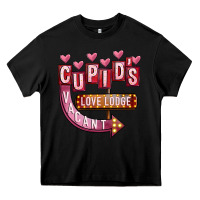 Black Valentines Day Cupid's Love Lodge Heavy Core Tee - FaDigitalArtStudio