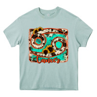 Arona cancer turquoise cowhide Heavy Core Tee - RanaPortraitStore