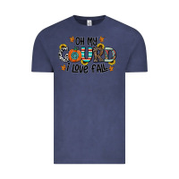 Vintage Denim oh my gourd i love fall Vintage Tee - CowhideDigitalArt