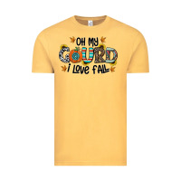 Vintage Mustard oh my gourd i love fall Vintage Tee - CowhideDigitalArt