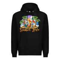Black sunset love Premium Hoodie - BarkalooDesign