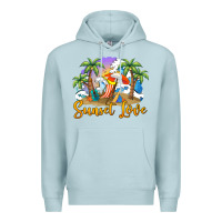 Blue Mist sunset love Premium Hoodie - BarkalooDesign