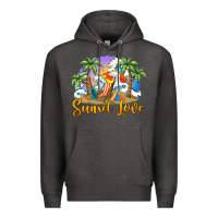 Charcoal Heather sunset love Premium Hoodie - BarkalooDesign