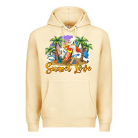 Pina Colada sunset love Premium Hoodie - BarkalooDesign