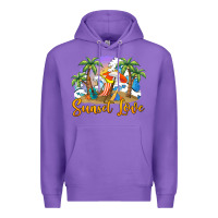 Purple sunset love Premium Hoodie - BarkalooDesign