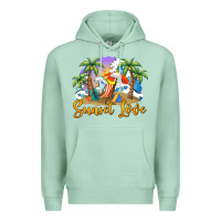 Seafoam sunset love Premium Hoodie - BarkalooDesign