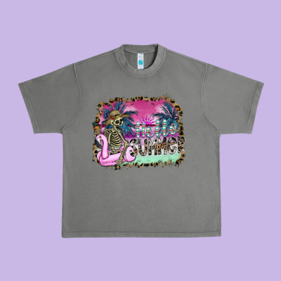 Hello Summer Urban Heavy Tee Designed By Sublimationcraftshop