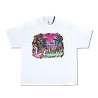 White hello summer Urban Heavy Tee - SublimationCraftShop